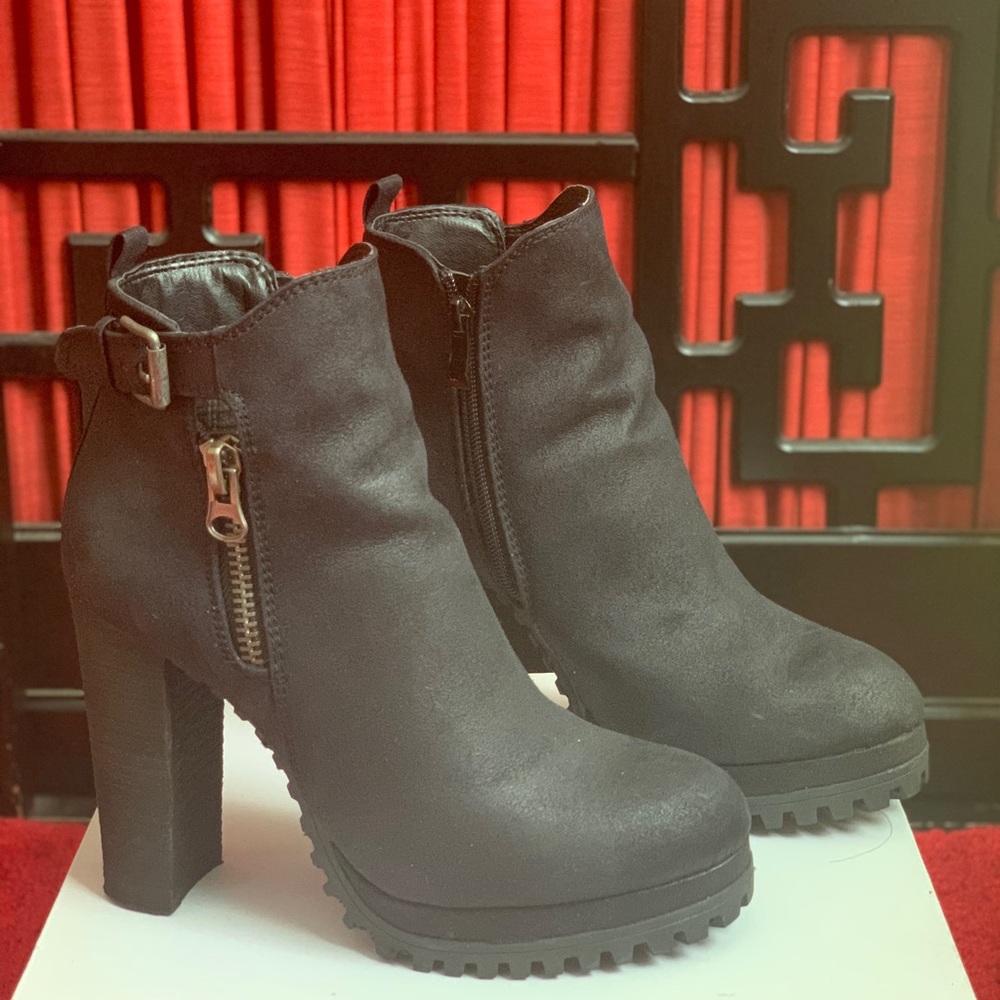 Faux Suede Booties!